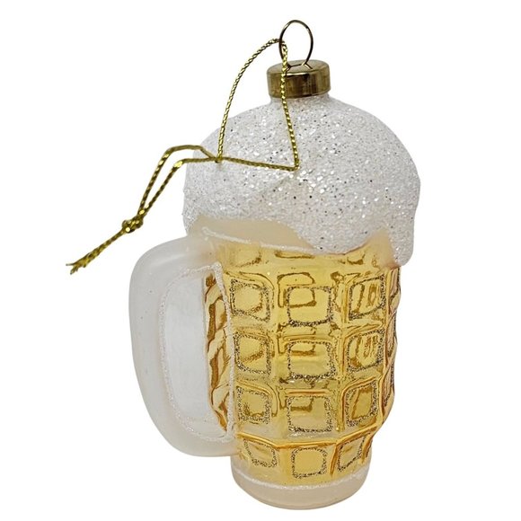 4.25" Ice Cold Frosty Beer Glass Christmas Ornament, Party Decor - Picture 1 of 3
